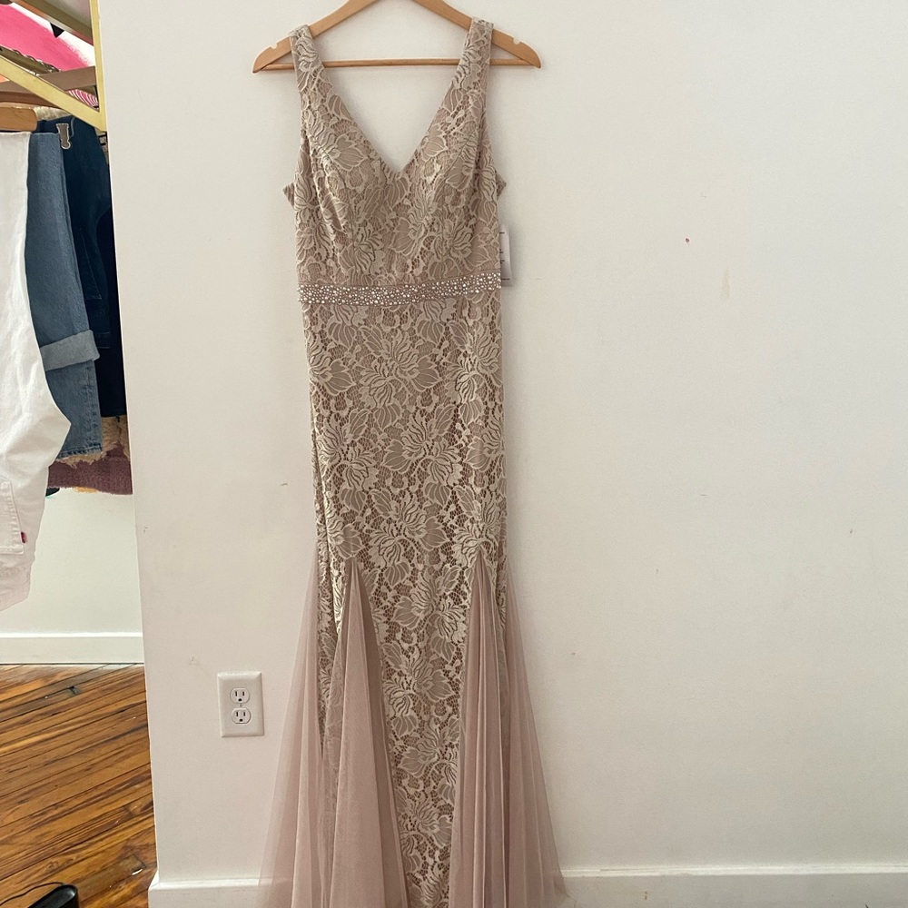 COPY - New With Tags Alex Evenings Gown V-neck Sleeveless Lace Tulle Size 8